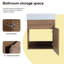 Meuble-lavabo simple 18,15 po avec plateau en résine Mossey-226614555