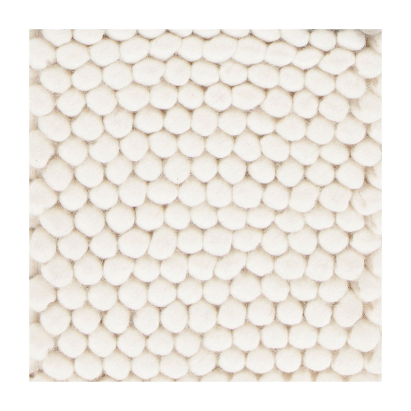 Tapis blanc tissé à la main Ambrose, Rectangle 9 pi x 13 pi