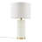 Makala Textured Dot Table Lamp with Gold Base