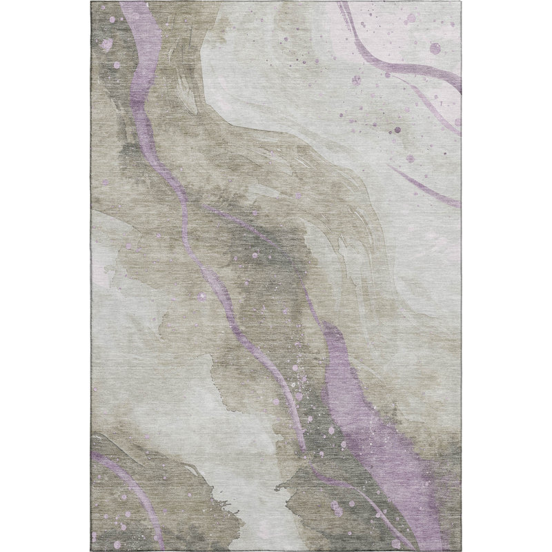 Premium Machine Washable Northdale AMF1529 Waves Rug, Rectangle 10' x 14'