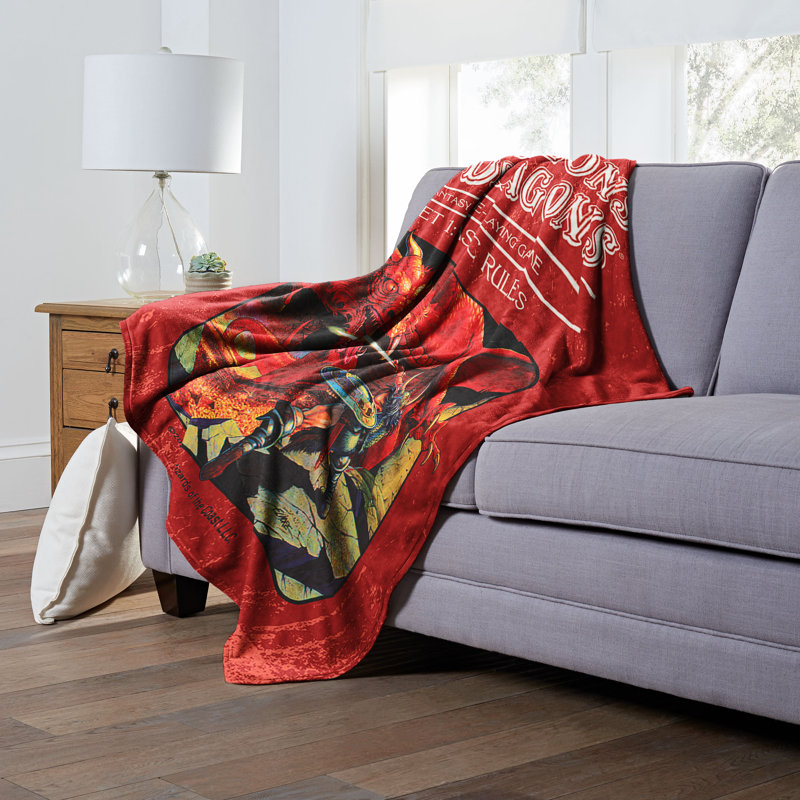 Dungeons & Dragons Red Silk Touch Throw Blanket 50" x 60"