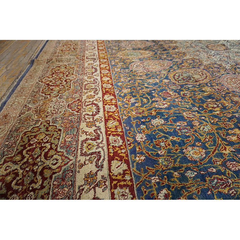Magnifique tapis antique d'Agra Gonad