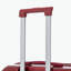 Grand bagage à carreaux en plastique dur 28 pouces ABS - Surface résistante aux égratignures Quatre roues multidirectionnelles, avec serrure à combinaison et crochets latéraux. (Rouge vin)