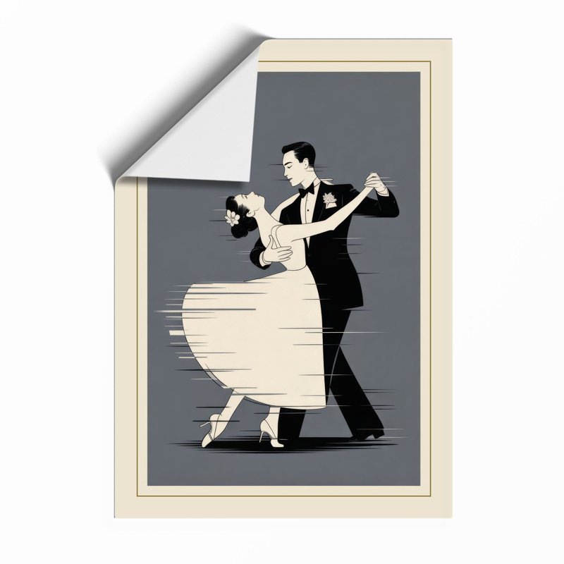 First Dance Art Deco - Print, Unframed, A1 - 84.1 x 59.4 cm