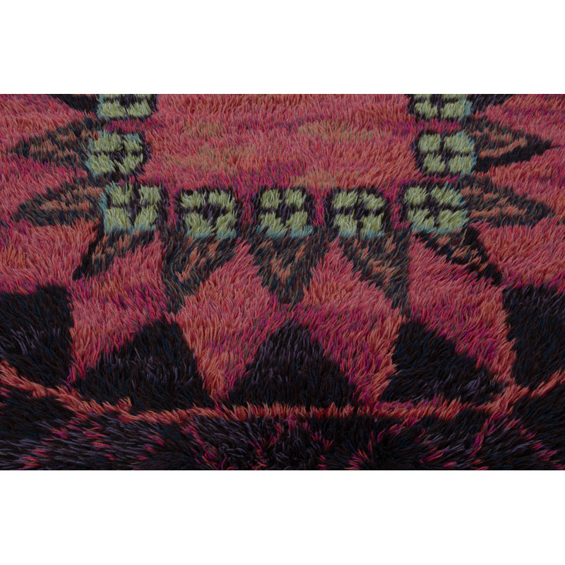 Scandinavian One-of-a-Kind 4'6x6'5 Hand Knotted Area Rug