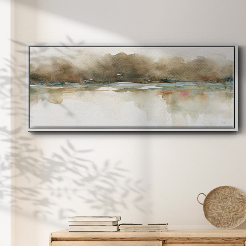 Softer Reflections- Framed Canvas, 20" H x 50" W