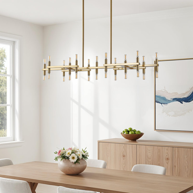 Lustre linéaire moderne à 26 lumières Mazelina