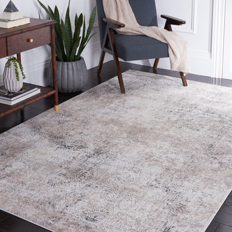 Tapis gris / beige Vogue 156, Rectangle 4 pi x 6 pi