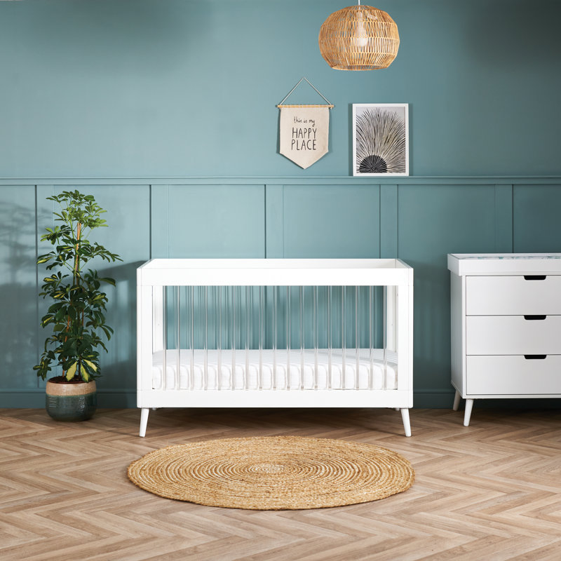 Maya 2 Piece Room Set, White With Acrylic