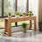 60 Inch Light Oak Console Table with 2 Drawers and Side Shelves, Farmhouse Entryway Sofa Table