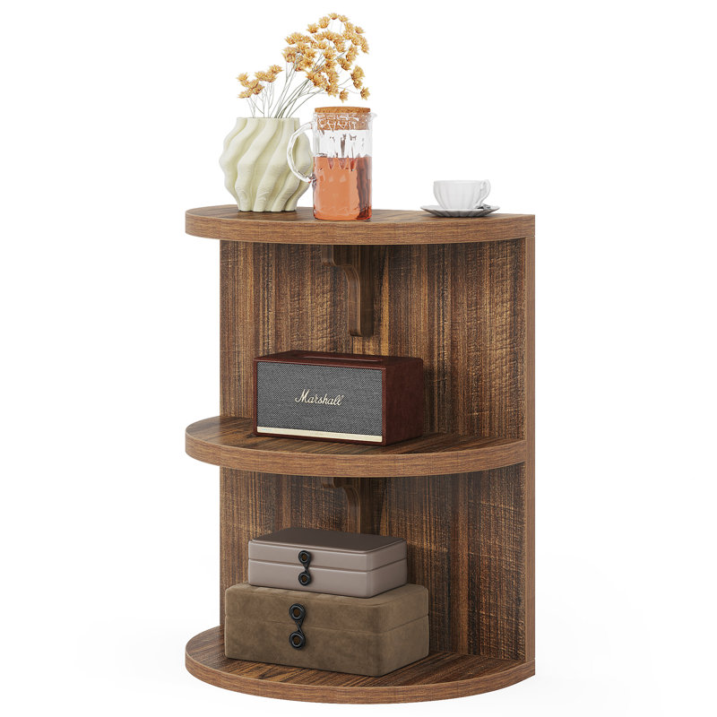 Innsbrook Floor Shelf End Table with Storage