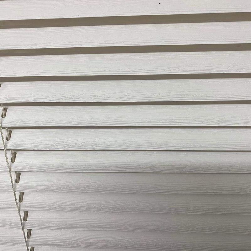 Embossed PVC Venetian Blind, Grey, 213 cm L x 90 cm W