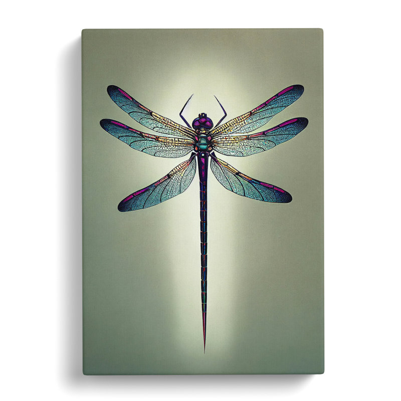 Angelical Dragonfly - Wrapped Canvas, 60cm H x 40cm W x 3cm D