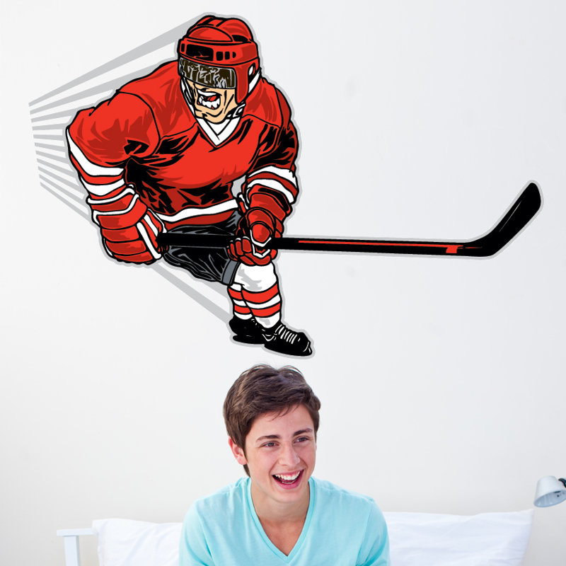 Adhésif décoratif hockey, 24 po x 36 po