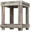 2 Tier Solid Wood Side Table