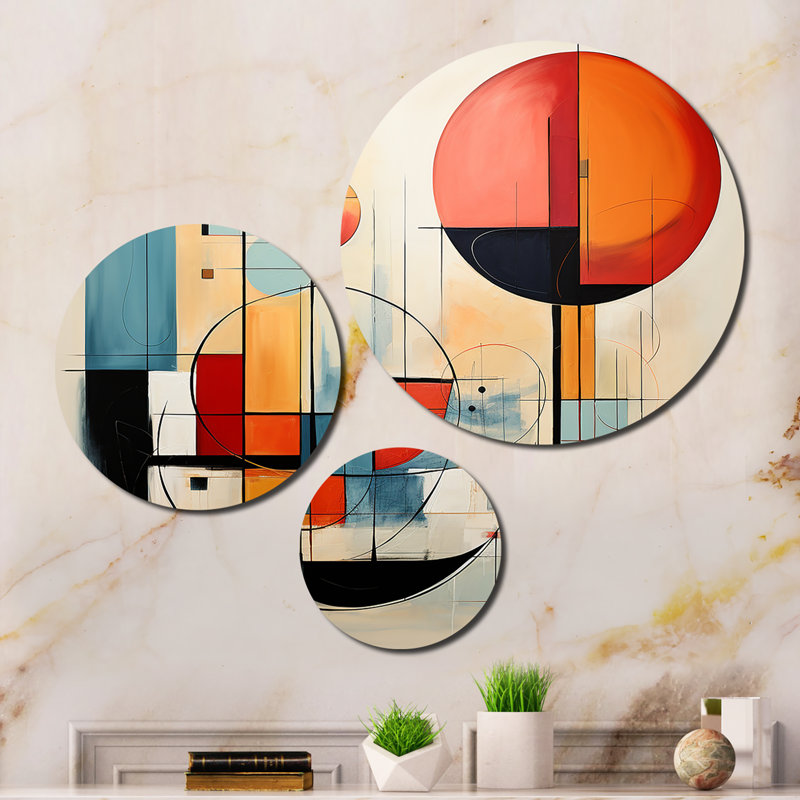 Abstract Wall Decor on Metal