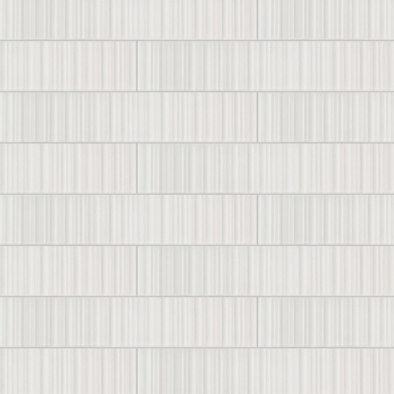 Vivid 2X9 Porcelain Textured Subway Wall Tile, White