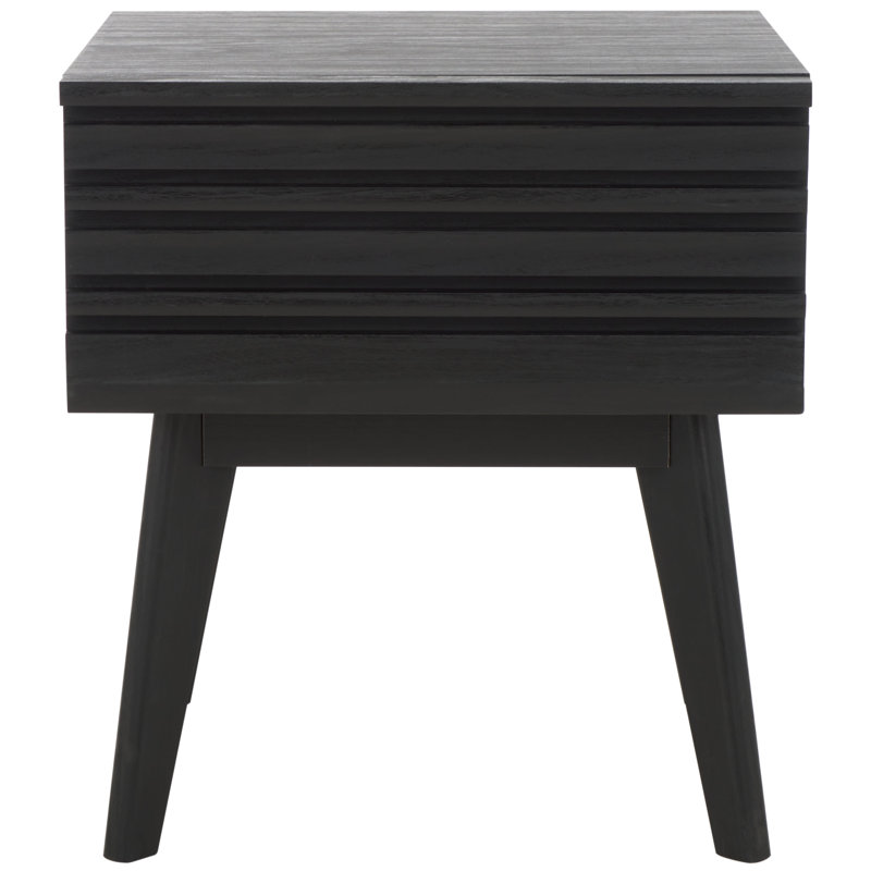 Kunio 17.72'' W Nightstand, Black