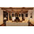 Farmhouse Chandelier for Dining Room, 8-Light 35.43” Rustic Drum Chandeliers Black and Brown Metal Wood Grain Round Pendant  Lighting for Kitchen Island Foyer Entryway Living Room-1578427697