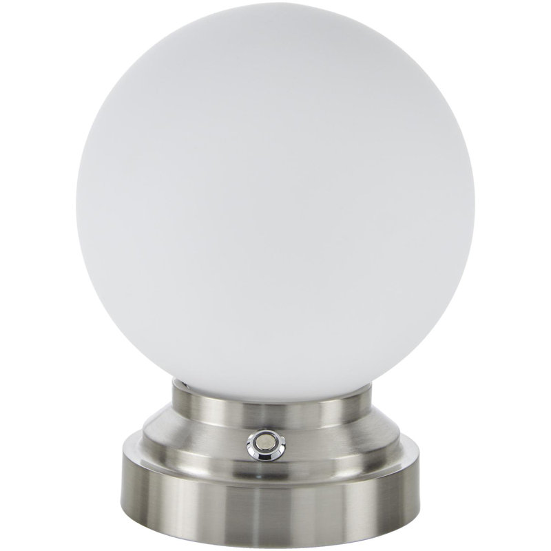 Lampe de table Mosche, Nickel métallique