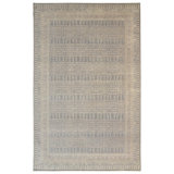 Wool Moroccan Area Rug in Light Gray