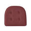 Coussin de siège en mousse à mémoire de forme en U de qualité supérieure épais et confortable Coussin de siège capitonné antidérapant Housse de siège intérieure en caoutchouc antidérapant de 17 po x 16 po pour bureau, chaises de cuisine, paquet de 6, couleur bourgogne-88354988-139866602