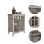 Armoire bar 6 tiroirs avec tablette ouverte New Canaan