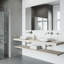 Lavabo de salle de bain vasque carré en pierre blanche Matte Stone ™