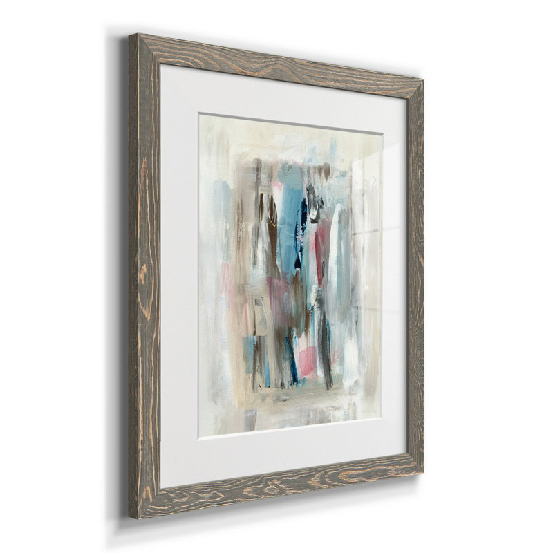 Été délavé - reproduction d'art, Papier encadré blanc, H 20 po x l 17 po x P 1,5 po, Blanc