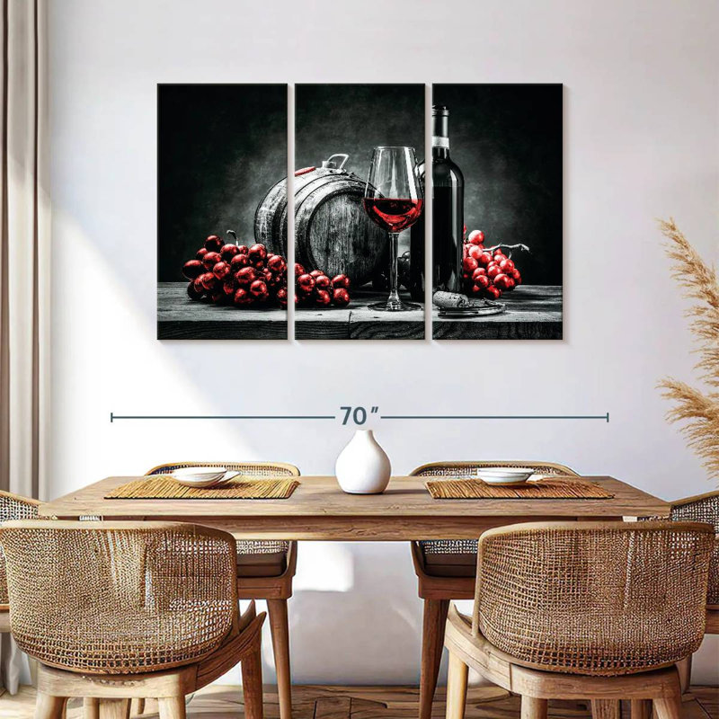 Yarlin vin et raisin rouge Pop, H 36 po x l 57 po