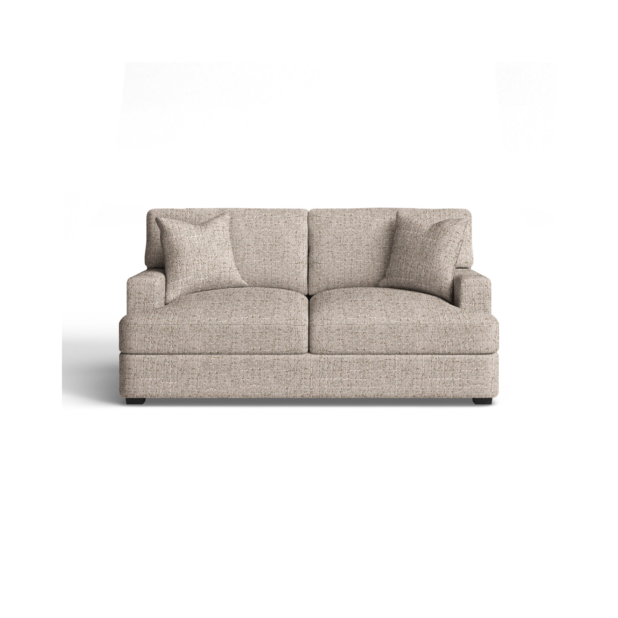Emilio 65'' Upholstered Loveseat, Macc Ecru