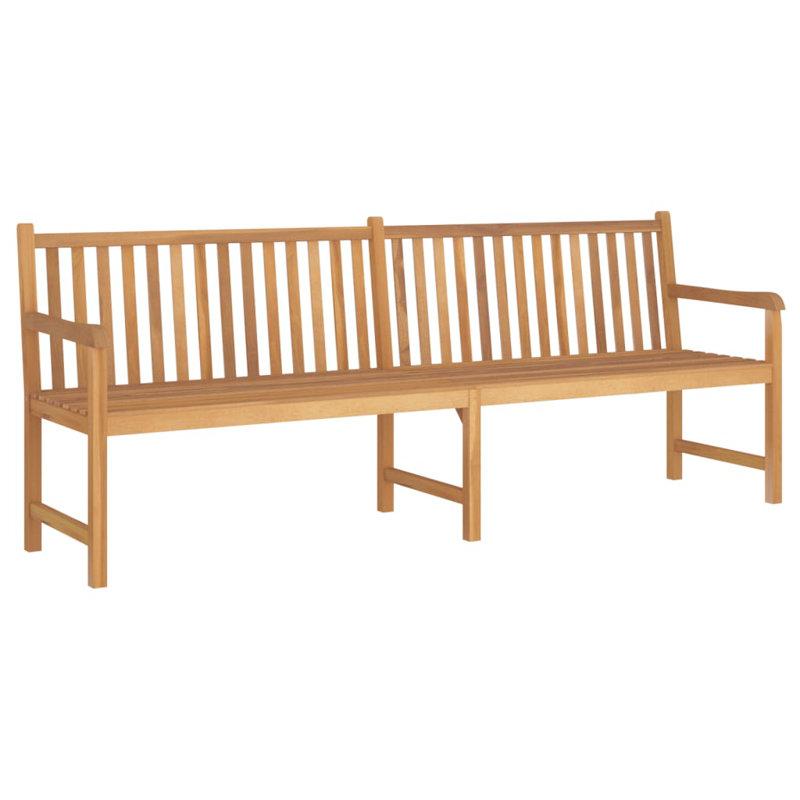 Orkin Solid Wood Teak Outdoor Bench, 90cm H x 228cm W x 62.5cm D