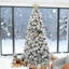 9 Ft Artificial Christmas Tree With 750 Clear Lights For Home /Office /Holiday