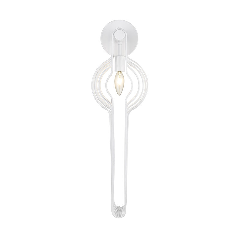 Appliquee à bras 1 lumières Hartly, H 24,5 po x l 7,75 po x P 7,75 po