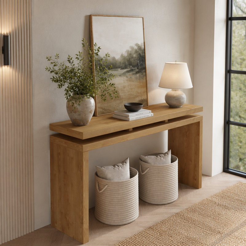 Console 60 po, Antique Brown
