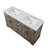 Burgoon 60'' Double Bathroom Vanity with Engineered Stone Top