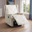 Upholstered Classic Wing Back Manual Handle Swivel Rock Glider Recliner with Naihead Trims-401058798