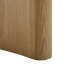 Bureau ovale en bois 2 tiroirs Gialana
