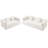 Modern Boneless Couch With Two Circular Throw Pillows-1412515473