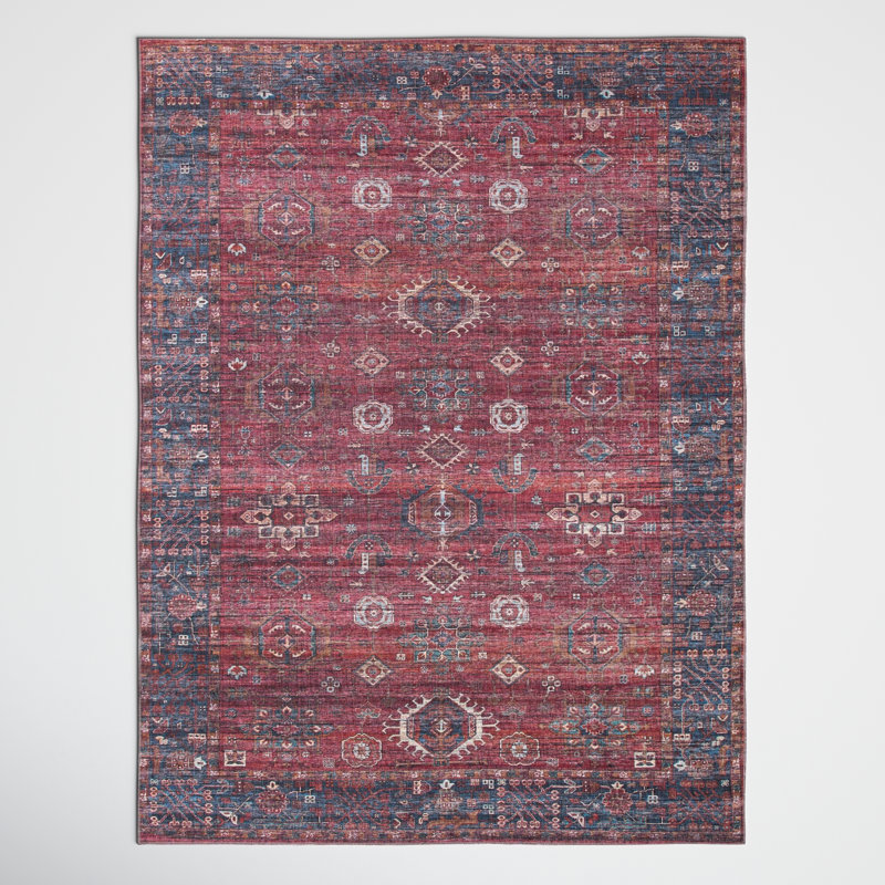 Hedin Geometric Indoor Rug, Rectangle 9'2" x 12'