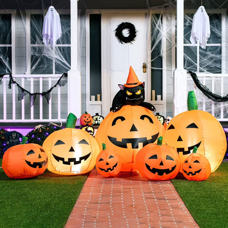 Citrouille gonflable 7 pi Halloween