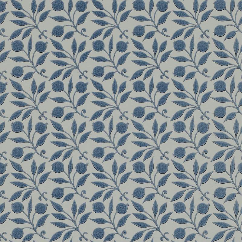 Rosehip 10.05m x 52cm Matte Wallpaper Roll, Blue