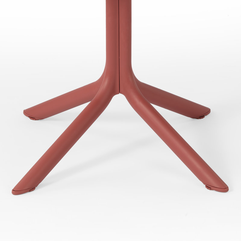 Table de salle à manger Delron, Rouge