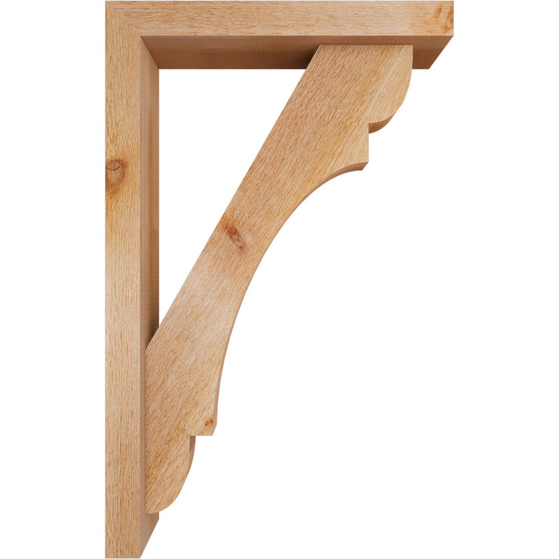 Olympic Block Offset Brace Bracket, 32 x 20, 4"W Western Red Cedar (Rough Sawn)