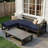 24“x24”x5“ Outdoor Seat Cushions High-Resilience Foam Chair Cushion with Handle and Non-Slip Bottom-125773659-129157097