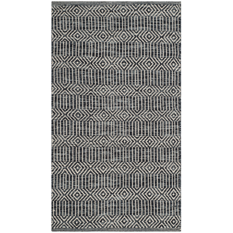 Dryden Hand Woven Cotton Geometric Rug, Rectangle 2'3" x 3'9"