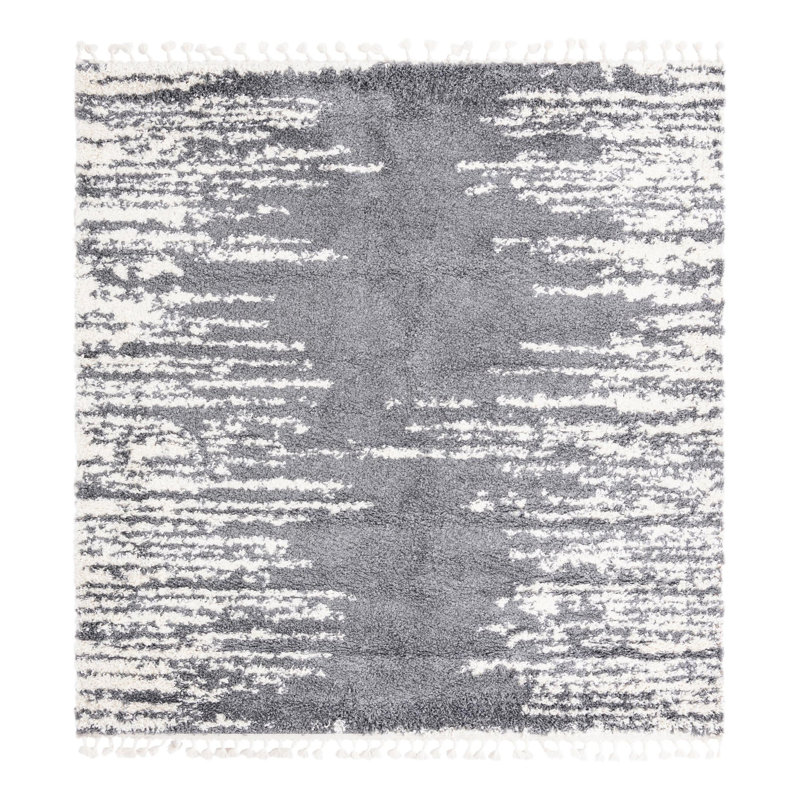 Tapis gris Trent Austin Design® Knupp, Carré 7 pi 10 po