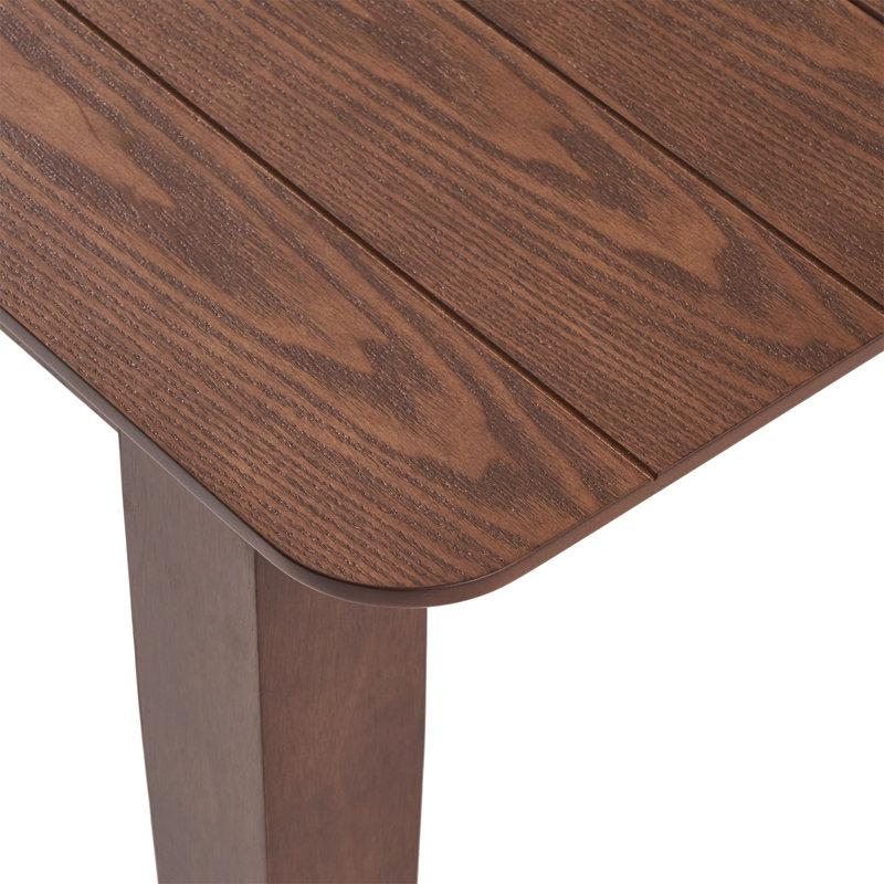  Dining Table with Square Leg, Elegant Dining Table for Dining Room and Kitchen, Walnut