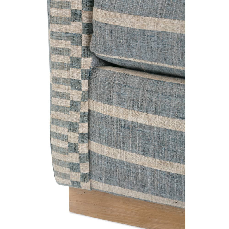 Allie Swivel Chair, Washed Oak, Indigo (14545-35)