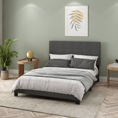 Lit plateforme tapissier Anding